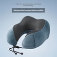 thumbnail image 2 of Travel-Ready Ergonomic Memory Foam U-Shaped Neck Pillow with Removable Washable Cover - Lightweight Cervical Support for Airplanes, Cars & Naps, Includes Eye Mask, Earplugs & Storage Bag, Pink,, 2 of 6