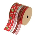 thumbnail image 2 of GUOOL 25M/Set Ruban d'Impression à la Main Polyester pour Décoration de Mariage de Noël, 2 of 9