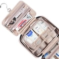 thumbnail image 4 of NISHEL Neceser de Viaje para Mujer, Organizador Colgante Portátil para Champú, Acondicionador, Juego de Brochas, Accesorios de Maquillaje, Tamaño Mediano, Rosa, 4 of 5