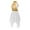 White, variant on YEAHDOR Girls Metallic Overlay Lyrical Praise Dance Dress Teens Chiffon Patchwork Liturgical Worship Costume Red 8