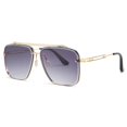 thumbnail image 4 of 17302 Gafas de sol decorativas de metal con doble haz de moda Gafas de sol de moda urbana, 4 of 6