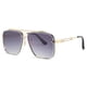 thumbnail image 2 of 17302 Gafas de sol decorativas de metal con doble haz de moda Gafas de sol de moda urbana, 2 of 6