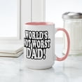thumbnail image 4 of CafePress - Worlds Not Worst Dad Mugs - 15 oz Ceramic Large White Novelty Mug, 4 of 4