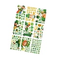 thumbnail image 2 of 9 piezas de pegatinas para ventana del Día de San Patricio, impermeables, fáciles de usar, decoración de adornos, pegatinas para ventana para tienda 175 piezas Macarena Pegatinas para ventanas, 2 of 8