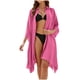 thumbnail image 1 of Conjunto de Bikini de Mujer Estilo de Camisa Suelta Cardigan Blusa de Humo Cubierta, Estampado de Poliéster para la Piscina de Playa Y Vacaciones de Verano, 1 of 9