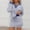 Blue, variant on Dianli Gifts Set Two Piece Sets Women's V Neck Striped Long Sleeve Top And Drawstring Short Skirt Matching Set Lightweight Breathable Casual Lounge Beach Outfit Two Piece Set