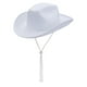 thumbnail image 5 of Sombrero de Vaquero Yinane Blanco para Adultos Sombrero de Jazz para el Sol, 5 of 8