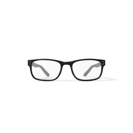 Adolfo Youth Breakaway Square Prescription Eyeglasses with Case, Black