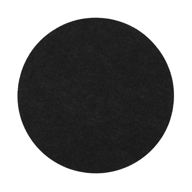 Protectores de ollas y sartenes de 19cm/7.5", Paquete de 10, Almohadillas separadoras antideslizantes (Negro)