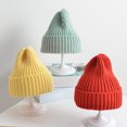 thumbnail image 5 of D-GROEE Kids Winter Hat Toddler Ribbed Knitted Beanie Thick Chunky Cap Soft Slouchy Warm Hat for Children, 5 of 8