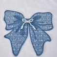 thumbnail image 6 of GXWEA Cute Clothes For Girls Girls Fashion Outfit Bow Print Short Sleeve + Blue Cargo Wide Leg Pants 2 Piece Set(12-13 Years,Blue), 6 of 7