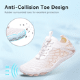 thumbnail image 6 of Stepedia Quick Dry Wide Toe Box Water Shoes Women Barefoot Swim Shoes Breathable Aqua Shoes for Boating Surfing, White, 6 of 8