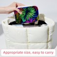 thumbnail image 6 of Tropical Jungle Leaves Velvet Portable Jewelry Box with Removable Compartment - Ideal Bracelet Holder and Necklace Organizer - Gift, 6 of 7