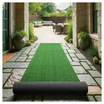 Artificial Turf 3x16ft - 0.8" Pet-Friendly Synthetic Grass Rug with Drainage - Indoor/Outdoor Landscape Lawn