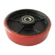 thumbnail image 2 of Ruedas para carretilla elevadora, accesorios manuales para camiones de 180mm de diámetro para carros industriales Rojo y negro, 2 of 8