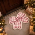 thumbnail image 7 of Pink Bow Rug,Cute Coquette Room Decor Area Rug, Ultra-Soft Fluffy Kawaii Bath Mat, Non-Slip Washable Floor Mat for Girls Bedroom, Nursery and Preppy Bathroom, 7 of 7
