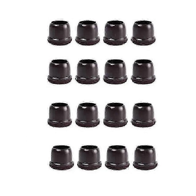 Extra Small Silicone Chair Leg Floor Protectors, Dark Brown Chair Leg W/wrapped Felt, Dark Silicon-Good