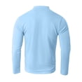 thumbnail image 4 of Fabrcox Mens Long Sleeve Polo Shirts Lapel Button Up Mens Henley Shirts Summer Running Sports Golf Shirts with Pocket, 4 of 5