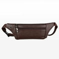 thumbnail image 3 of Sac Banane Mode Homme Multi-Couches Grande Capacité Décontracté Extérieur Voyage Sac en Cuir PU, 3 of 7
