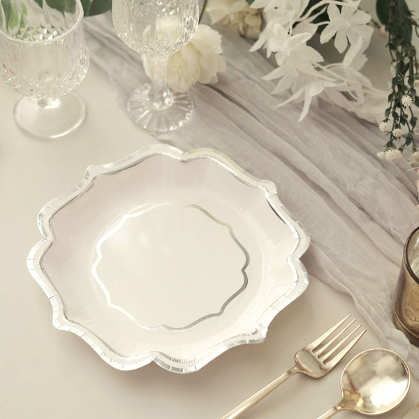 Silver Plain Paper Plates, Paper GSM: 120, Size: 6 Inches