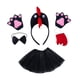 thumbnail image 3 of Disfraz de pollo en 3D para niñas y niños, ideal para Acción de Gracias, cosplay Negro, 3 of 9