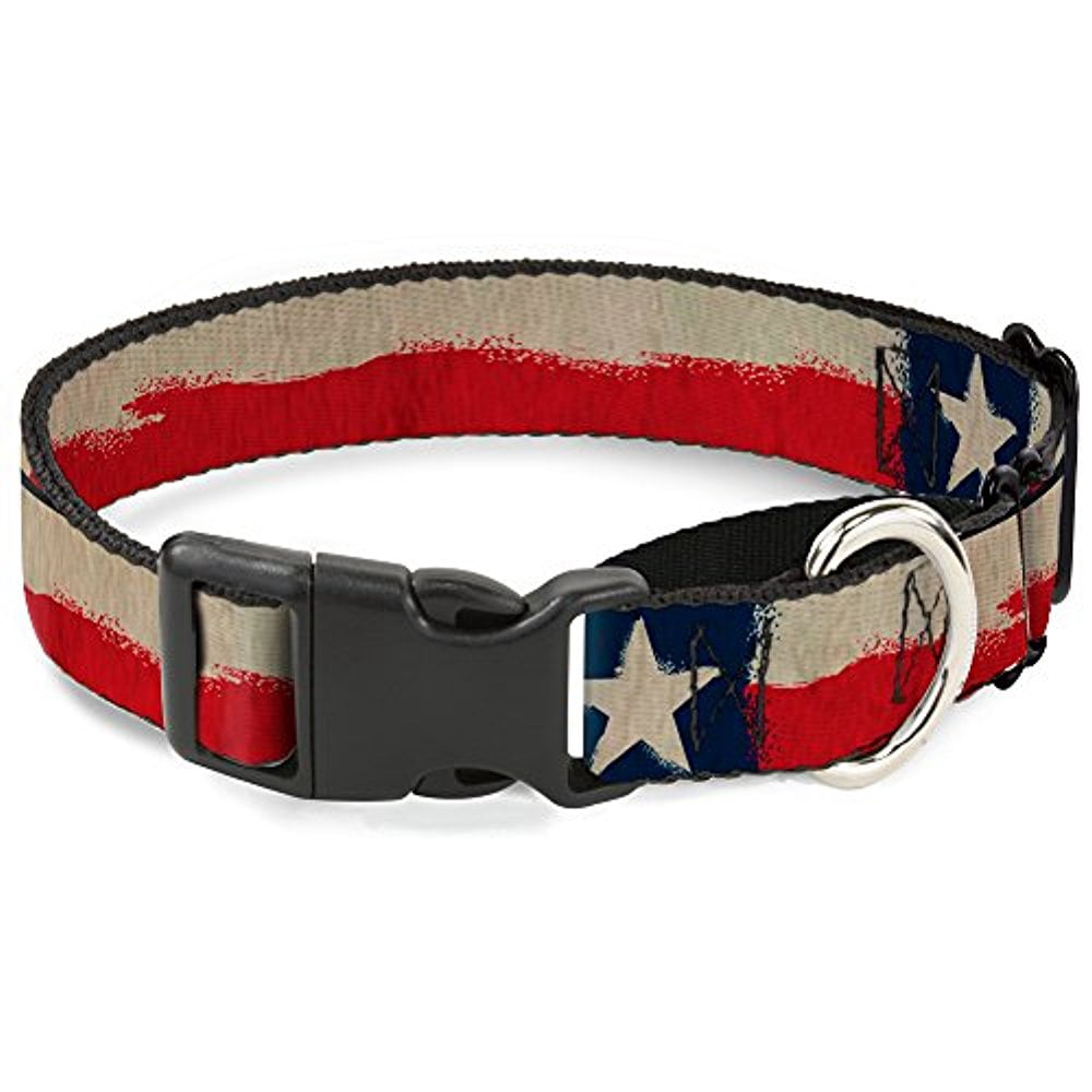 Buckle-Down Texas Flag C U Distressed Painting Martingale Dog Collar