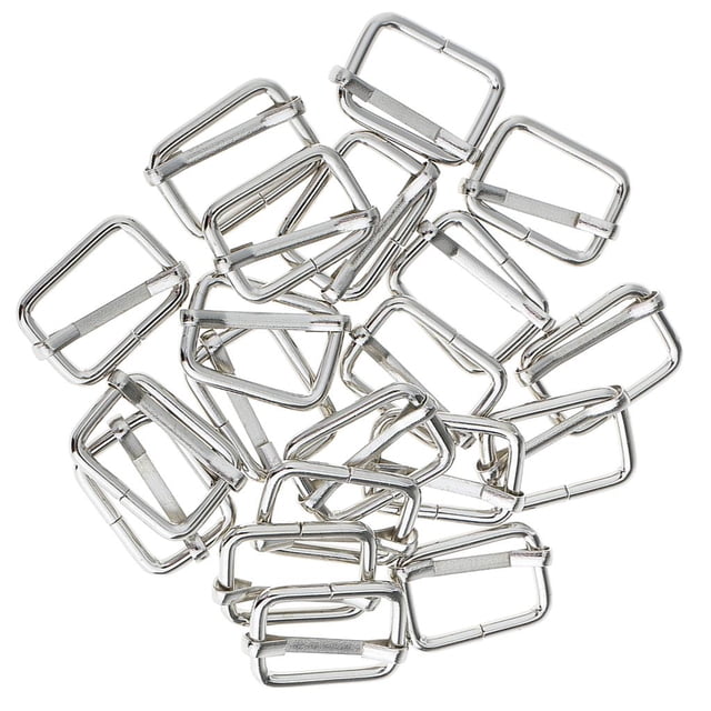 simhoa 20 Pieces Metal Adjustable Buckle Connector for Bag Strap 20x13x2.8mm