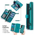 thumbnail image 5 of SaniMore Case for Samsung Galaxy S22 Magnetic Detachable Wallet, RFID Blocking PU Leather Cover Support Kickstand & Card Slot Built-in Crossbody Strap Shockproof Protection Shell, Blue, 5 of 9