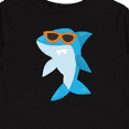 thumbnail image 4 of Inktastic Cool Shark, Shark Wearing Sunglasses, Cute Shark Boys or Girls Long Sleeve Toddler T-Shirt, 4 of 5