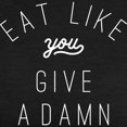 thumbnail image 3 of CafePress - Eat Like You Give A Damn Womens Tri Blend T Shirts - Womens Tri-blend T-Shirt, 3 of 4
