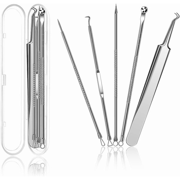 Removedor de espinillas, kit de herramientas para espinillas, herramientas para acné, 5 uds.