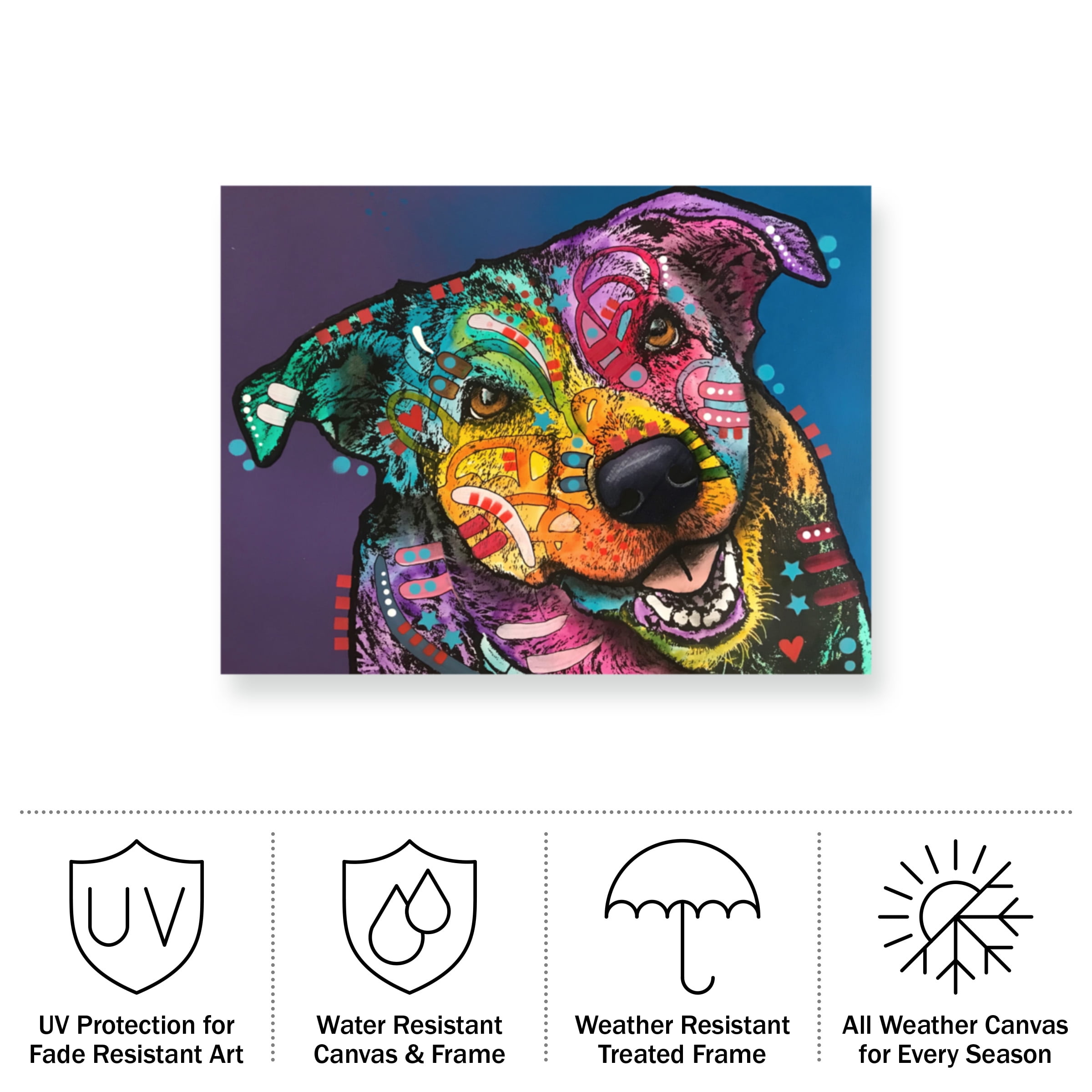 Dean Russo 'Puppy Portrait' Outdoor Canvas