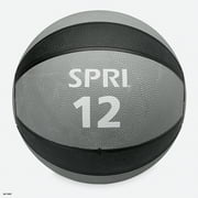 SPRI Medicine Exercise Ball, 12lb Weighted Ball, Rubber