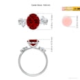 thumbnail image 5 of ANGARA Lab Grown 3.3 Ct Oval Ruby Butterfly Engagement Ring for Women in 14K White Gold (Size-10x8mm) | July Birthstone, Birthday, Anniversary, Jewelry Gift for Women | Lab-Grown Ruby Ring, 5 of 8