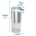 thumbnail image 3 of iTouchless Stainless Steel Ultraclean 11 fl oz/325 ml Sensor Foam Soap Dispenser, Rust-Free Automatic Touchless Pump, Mix Your Own Foam Soap, Restroom, Bathroom, Kitchen, Save Time and Money, 3 of 6