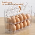 thumbnail image 3 of Caja de huevos para refrigerador con puerta lateral abatible, caja de almacenamiento para huevos, bandeja para huevos, 3 of 14