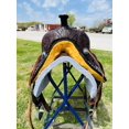 thumbnail image 3 of Resistance Western Youth Pleasure Treeless Horse Saddle – Leather with Beads on the Skirt, 3 of 6