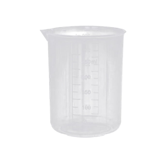 Ounissouiy Taza medidora de plástico a escala de 250ml, lavable, práctica, extraíble, azúcar, harina, vinagre, restaurante, herramienta de laboratorio Type2