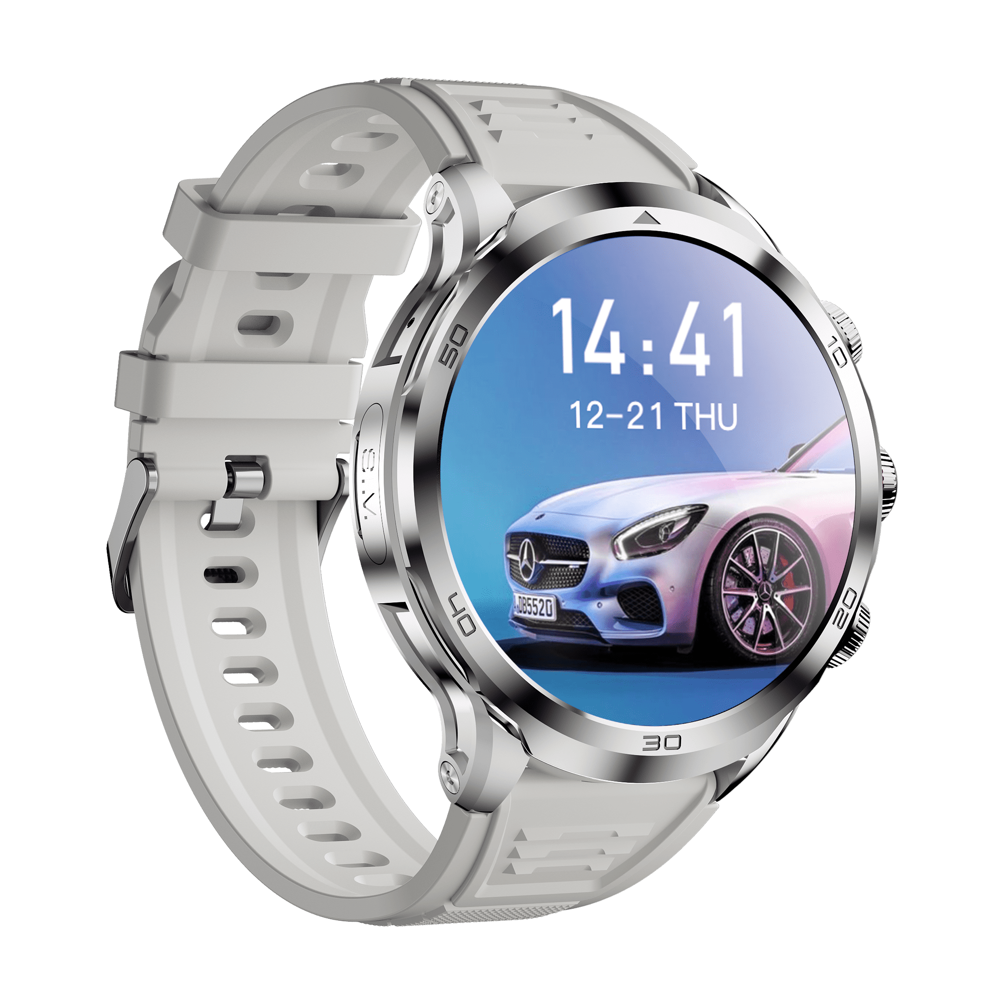E EYAFA Android Smart Watch with SIM Slot, 3GB RAM, 32GB ROM, 1.95-Inch AMOLED Screen for Men & Women