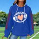 thumbnail image 5 of Camisas de Manga Larga Casual de las Mujeres Impresión No Estructurada Bolsillo Sudadera con Capucha para la Moda de Verano de Primavera, 5 of 5