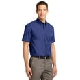thumbnail image 4 of Port Authority TLS508 Mens Short Sleeve Easy Care Shirt, Mediterranean Blue - Large Tall, 4 of 4