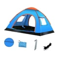 thumbnail image 4 of Tienda de campaña para 3-4 personas, fácil y rápida instalación, refugio, ligera, automática, tienda de campaña instantánea con bolsa de transporte ventanas, 4 of 8