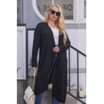 thumbnail image 3 of Zeagoo Women's Plus Size Cardigan Long Sleeve Duster Open Front Drape Lightweight Long Cardigans, 3 of 5
