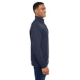 thumbnail image 3 of J. America B04628654 Ripple Fleece Snap Sweatshirt, Navy - Medium, 3 of 3