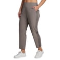 thumbnail image 3 of RBX Active Women's Plus Size Ribbed Side Woven Ankle Pant With Pockets, 3 of 6
