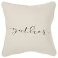 thumbnail image 2 of Rizzy Home "Gather" Poly Filled Decorative Throw Pillow, 20" x 20", Natural, 2 of 5