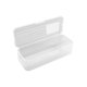 thumbnail image 1 of Caja de almacenamiento de lápices de plástico transparente | Organizador apilable de gran capacidad | Tapa hermética | Contenedor de suministros de escritorio transparente | Sostiene bolígrafos, 1 of 7