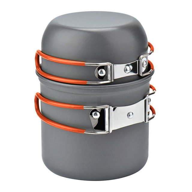 Juego de Utensilios para Acampar WDOplteas Portátiles Naranja