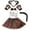 Brown-1, variant on Petitebelle Monkey Headband Bowtie Tail Gloves Tutu Shirt 6pc Costume (Brown-1, 1-2 Years)