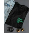 thumbnail image 3 of "You Are Your Only Limit" Left Chest Quote Women T-Shirt, Female Medium, 3 of 4